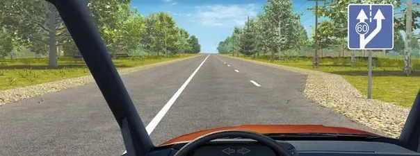 Вы буксируете неисправный автомобиль. По какой полосе Вам можно продолжить движение в населенном пун