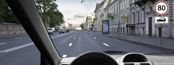 С какой максимальной скоростью Вы имеете право продолжить движение на грузовом автомобиле с разрешён