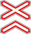 Знак 1.3.2 Многопутная железная дорога