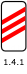 Знак 1.4.1 Приближение к железнодорожному переезду