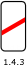 Знак 1.4.3 Приближение к железнодорожному переезду