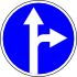 Знак 4.1.4 Движение прямо или направо