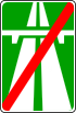 Знак 5.2 Конец автомагистрали