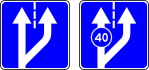 Знак 5.8.3 Начало полосы