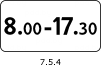 Знак 7.5.4 Время действия