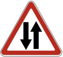 Знак 1.19 Двустороннее движение