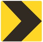 Знак 1.31.4 Направление поворота