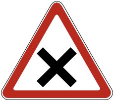 Знак 1.6 Пересечение равнозначных дорог