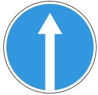 Знак 4.1.1 Движение прямо