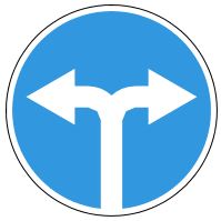 Знак 4.1.6 Движение направо или налево