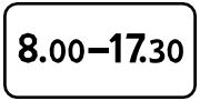 Знак 7.5.4 Время действия