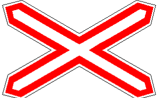 Знак 1.3.1 Однопутная железная дорога без шлагбаума