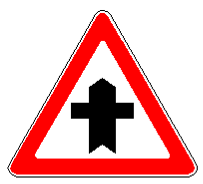 Знак 1.7.1 Пересечение со второстепенной дорогой