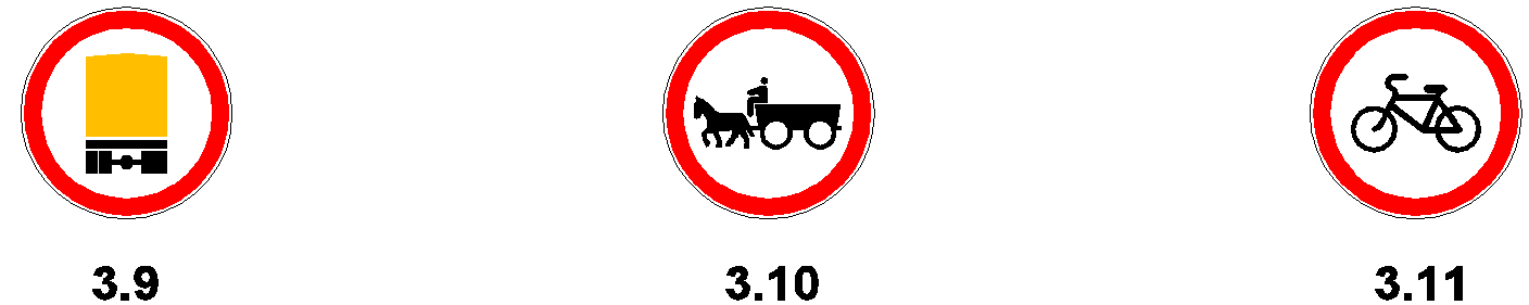 Знак 3.11 Движение на велосипедах запрещено
