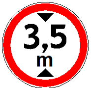 Знак 3.16 Ограничение высоты