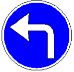 Знак 4.1.4 Обязательное направление движения