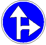 Знак 4.1.5 Обязательное направление движения