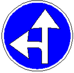 Знак 4.1.6 Обязательное направление движения