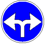 Знак 4.1.7 Обязательное направление движения