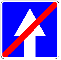 Знак 5.35 Конец дороги с односторонним движением