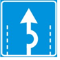 Знак 5.38.6 Направление движения по полосе