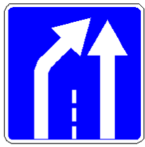Знак 5.40.2 Конец полосы