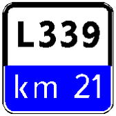 Знак 5.70.2 Километровый знак для местных дорог