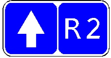 Знак 5.71.3 Номер маршрута