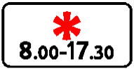 Знак 6.7.5 Время действия