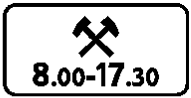 Знак 6.7.6 Время действия