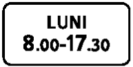 Знак 6.7.7 Время действия