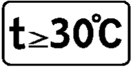Знак 6.7.9 Температура начала действия знака